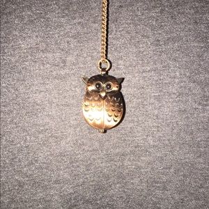 Costume jewelry owl necklace